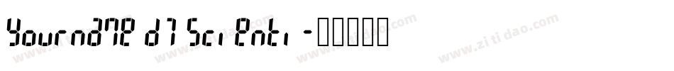 Yourname D7 Scienti字体转换